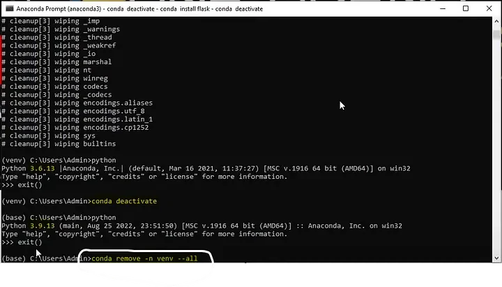 Installing packages in a conda virtual environment