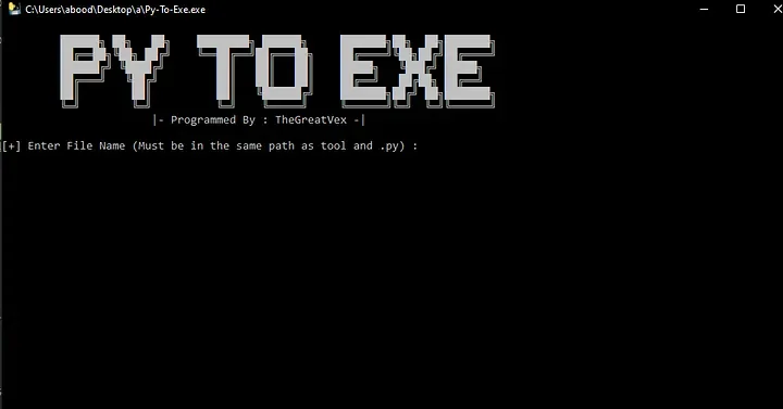 Python program converted to Windows .exe executable