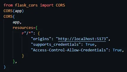 CORS in Flask — Bridging Frontend and Backend