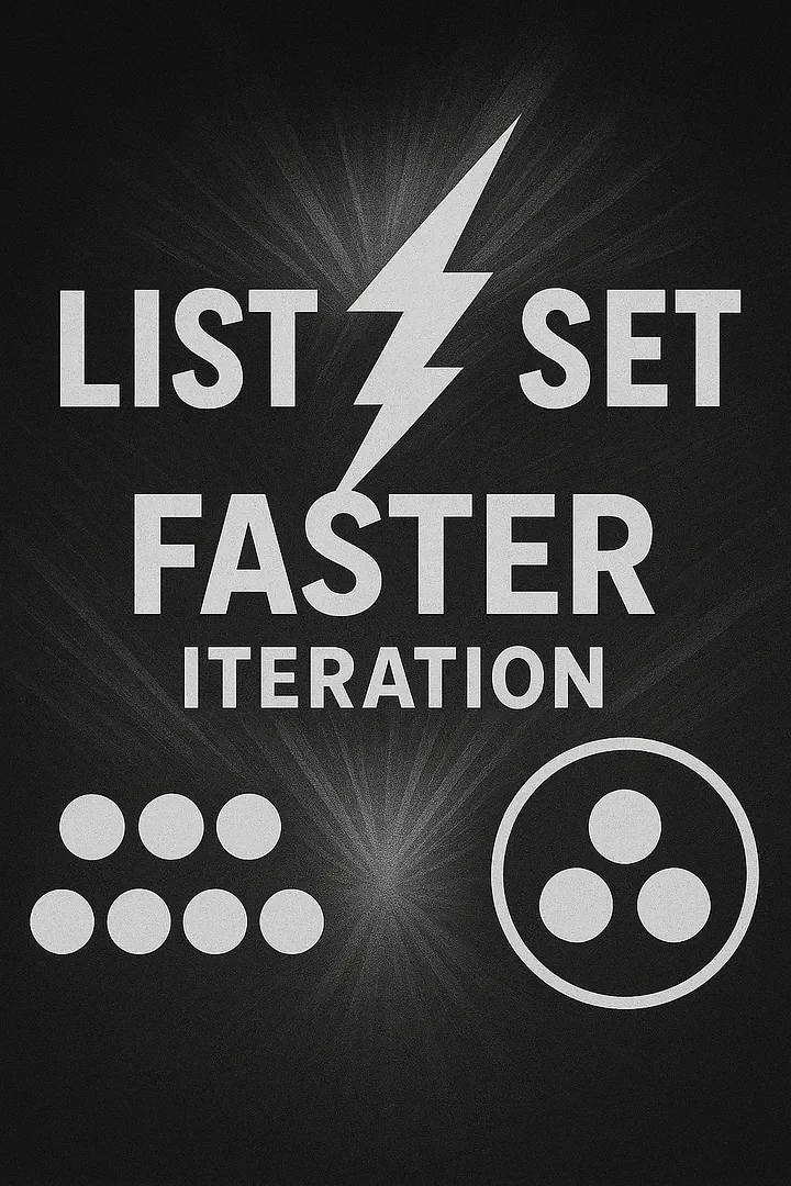Python List vs Set performance comparison overview